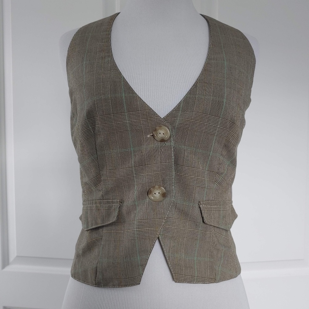 Plaid Vest